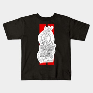 the wounded deer hunter, fantasy tarot card. Kids T-Shirt